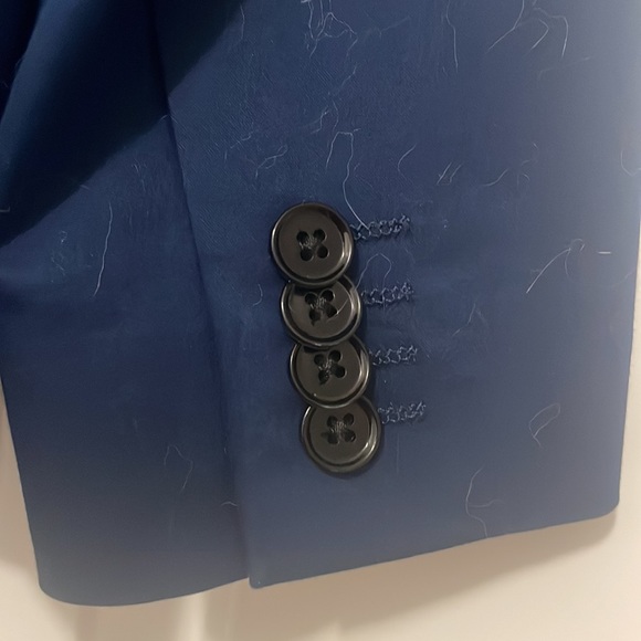 Express Men’s Skinny Fit Innovator Suit Jacket Navy Blue Size 38 R - Picture 8 of 9